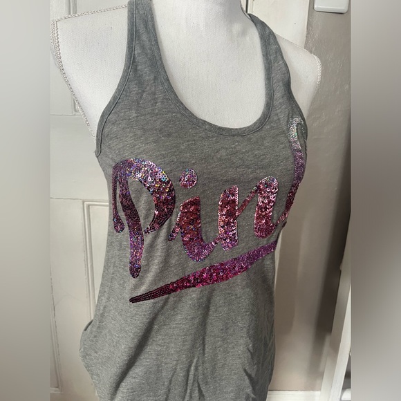 VS PINK Bling Logo Tank - Picture 2 of 5